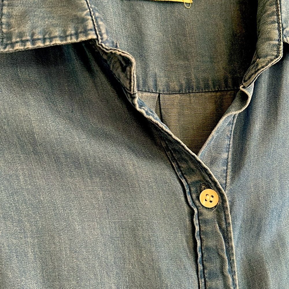 Marine Layer Chambray Long Shirt - Picture 3 of 7